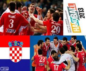 Puzzle Κροατία χάλκινο μετάλλιο στο Χάντμπολ κόσμο 2013
